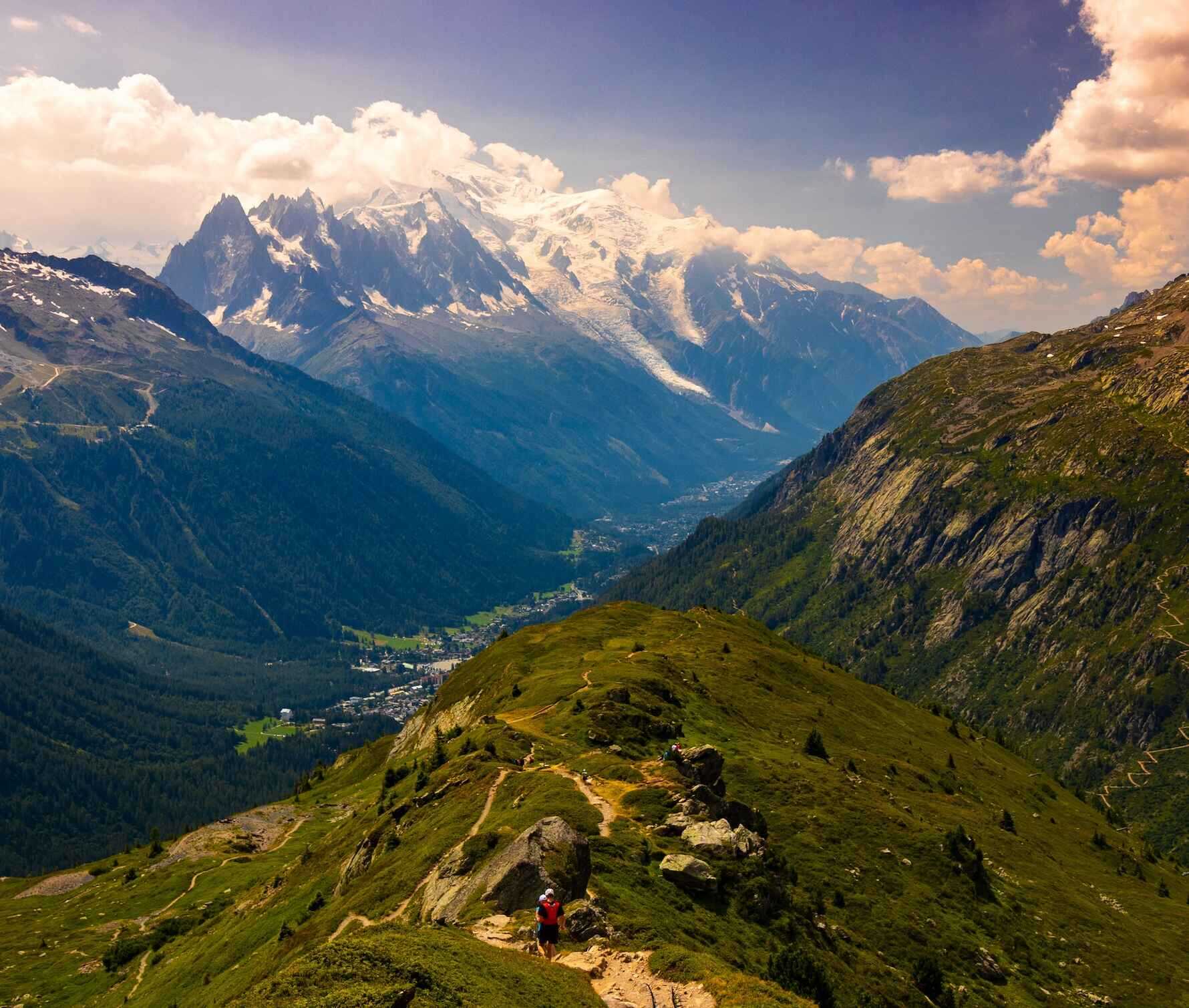 A view of the Chamonix valley