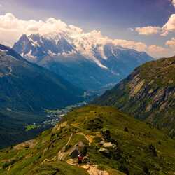 A view of the Chamonix valley