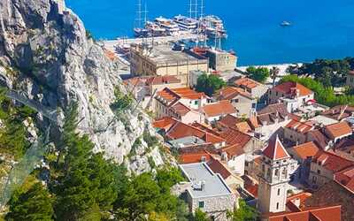 A view of Omis in Croatia